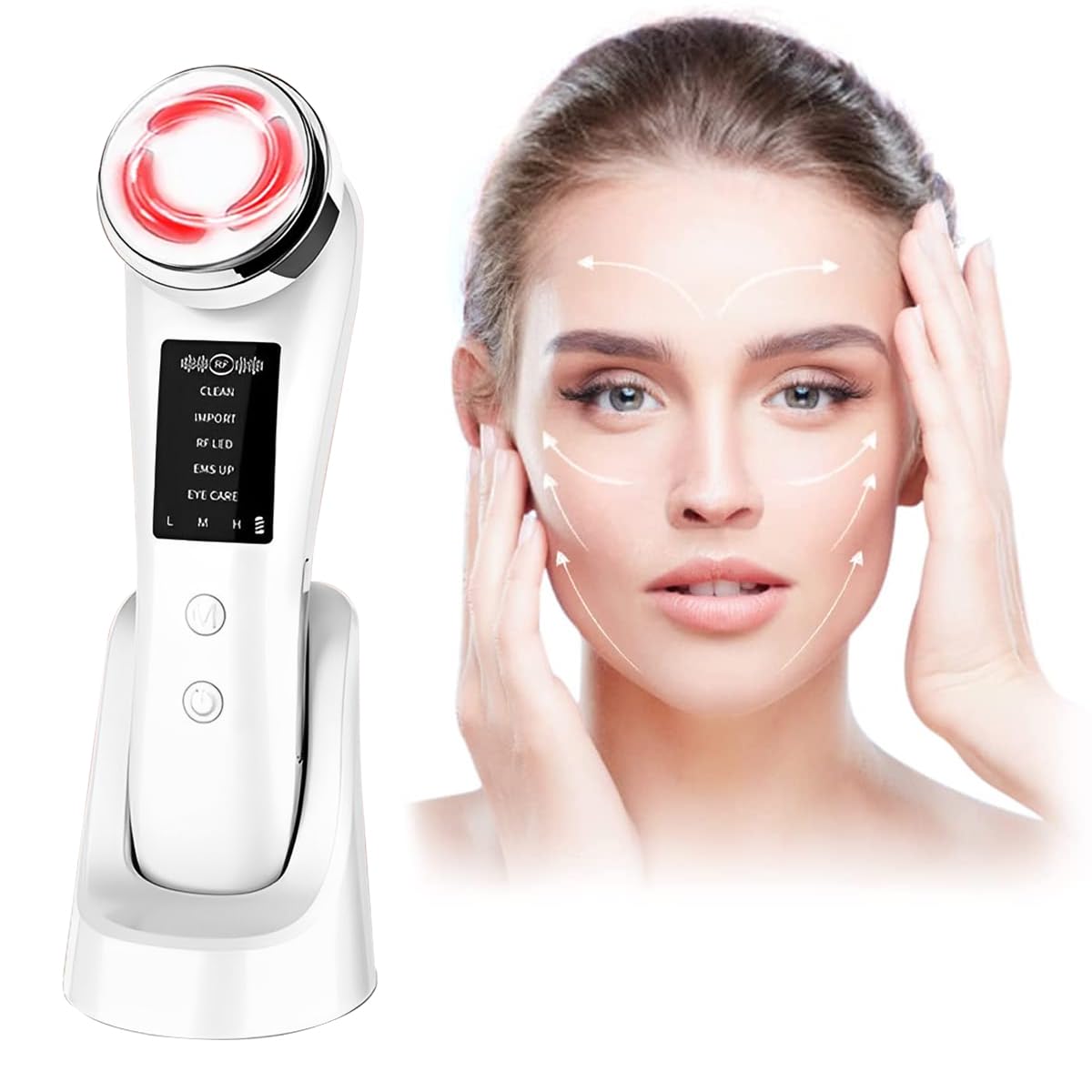 HANNEA Facial Massager for Women, Electric Facial Massage, Face Cleaning Machine Deep Pores Cleanser for Skin Care EMS Micro-current Anti Wrinkles With 5 Modes HANNEA Facial Massager for Women, Electric Facial Massage, Face Cleaning Machine Deep Pores Cleanser for Skin Care EMS Micro-current Anti Wrinkles With 5 Modes